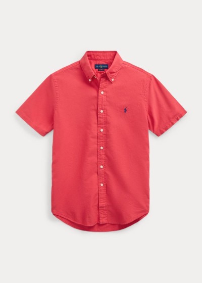 Camisa Oxford Polo Ralph Lauren Hombre Rojos - Classic Fit - QVWEI8043